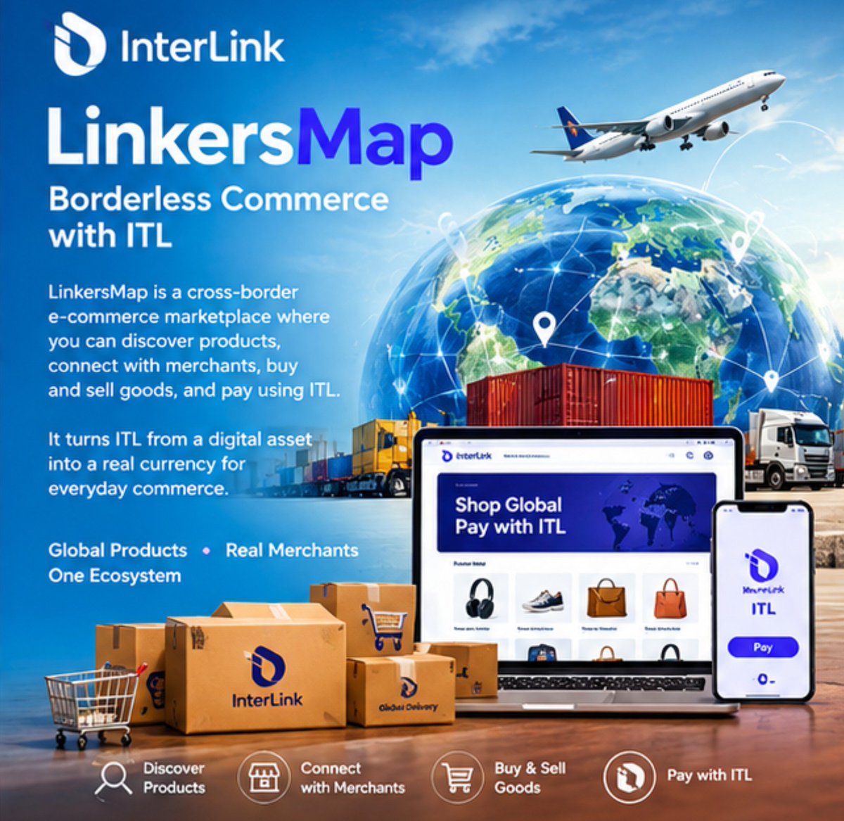 ojoudu's tweet photo. LinkersMap
From discovering products to connecting with merchants, LinkersMap brings commerce into the InterLink ecosystem — with ITL at the center. https://t.co/aHU9f10VS2