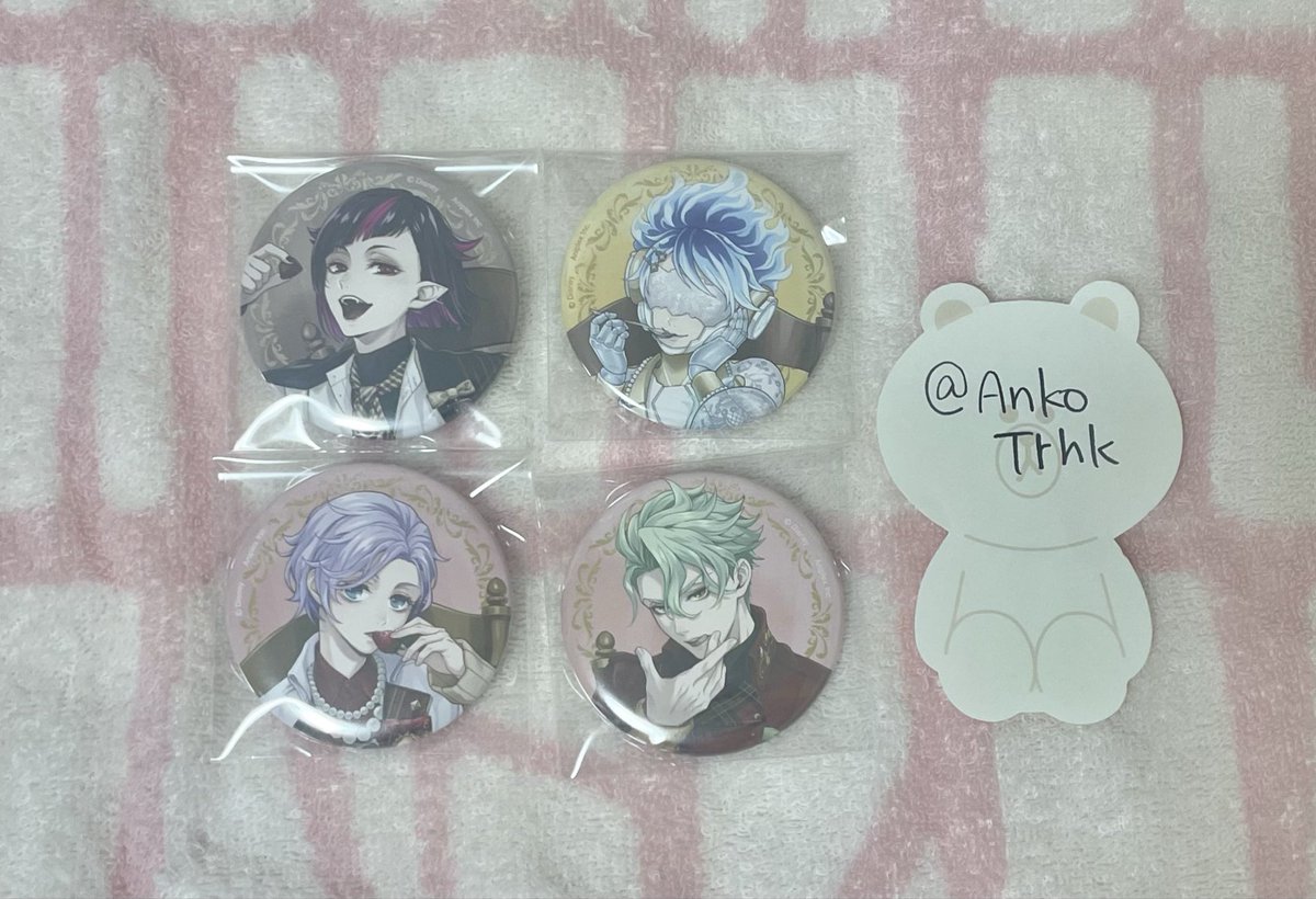 AnkoTrhk's tweet photo. ツイステ ボンボニ ボンボニエール
【交換】
譲）
リドル トレイ レオナ アズール フロイド ヴィル ルーク エペル イデア オルト セベク リリア

求)
缶バッジのみ
エース（含む場合、同数ケイトも可）

○大阪市内手渡しor 郵送
○異種 差額精算可、複数⇄1も検討可
お気軽にお声掛けください https://t.co/ahBAPLRJrE
