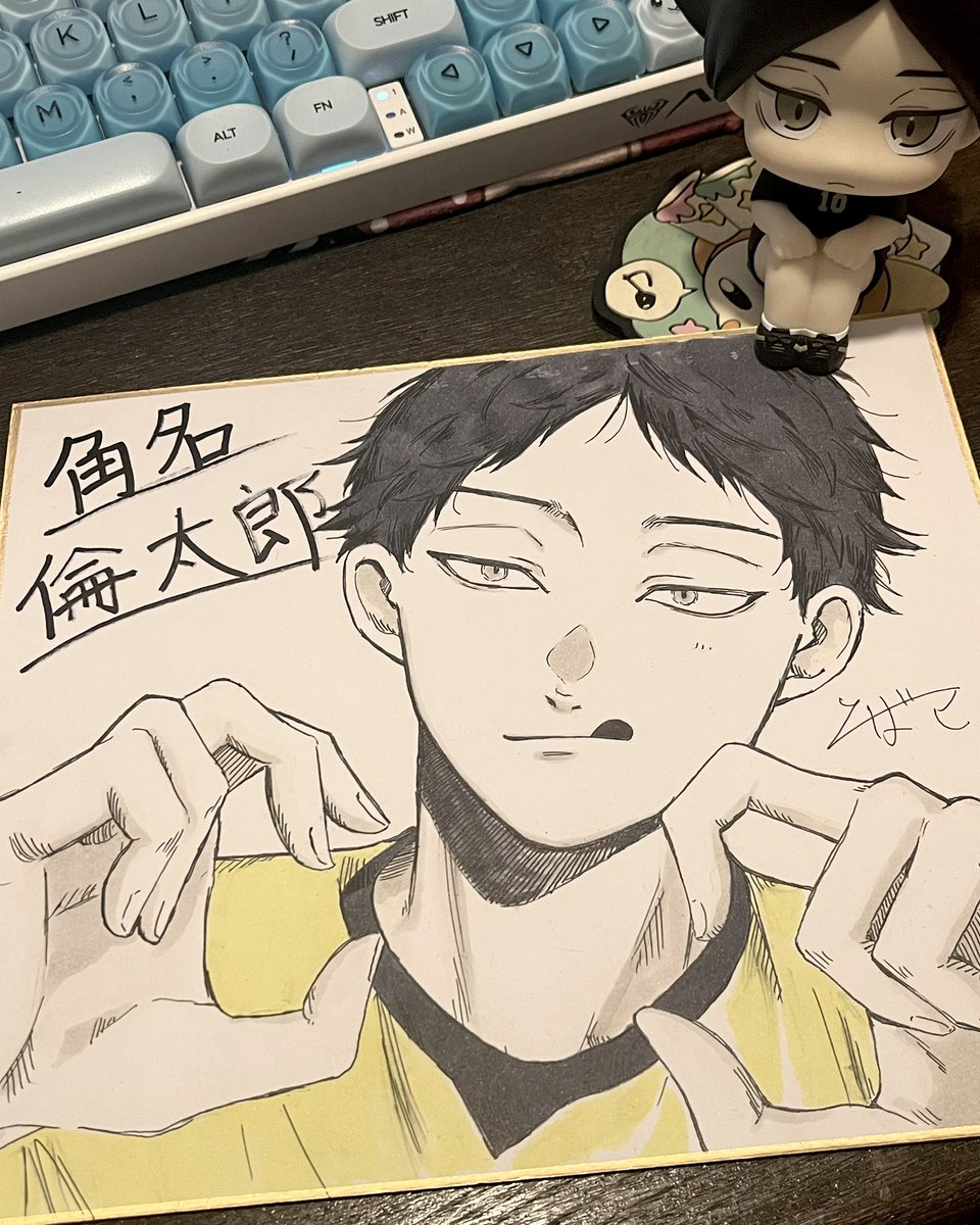 umini_sizumitai's tweet photo. バボカｽﾅのサインカード手に入らないから欲を満たすために描いたけどなんかちゃうな……… https://t.co/8BrWZAx5sF