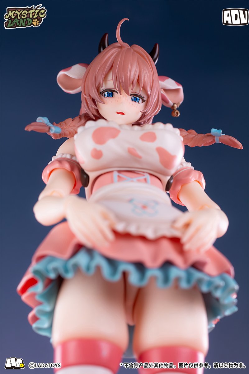 LADoTOY's tweet photo. 【ミスティックランド】Daisy TaurusいちごミルクVer.期間限定予約、まもなく開始！
💡製品仕様：1/12アクションフィギュア
📅期間限定販売：10月2日（金）20:00～2026年10月5日（月）20:00まで（数量制限なし）
📅出荷予定日：2026年11月
🏷️予約方法：amiami（10月2日 20:00より販売開始）

[Mystic Land]"Daisy·Taurus StrawberryMilk Ver." will open unlimited pre-orders from October 2 to October 5.
How to Reserve:bombusbee(Reservations open at 8:00 p.m. on October 2)

#LADoTOYS #可動フィギュア #フィギュア #WonderFestival