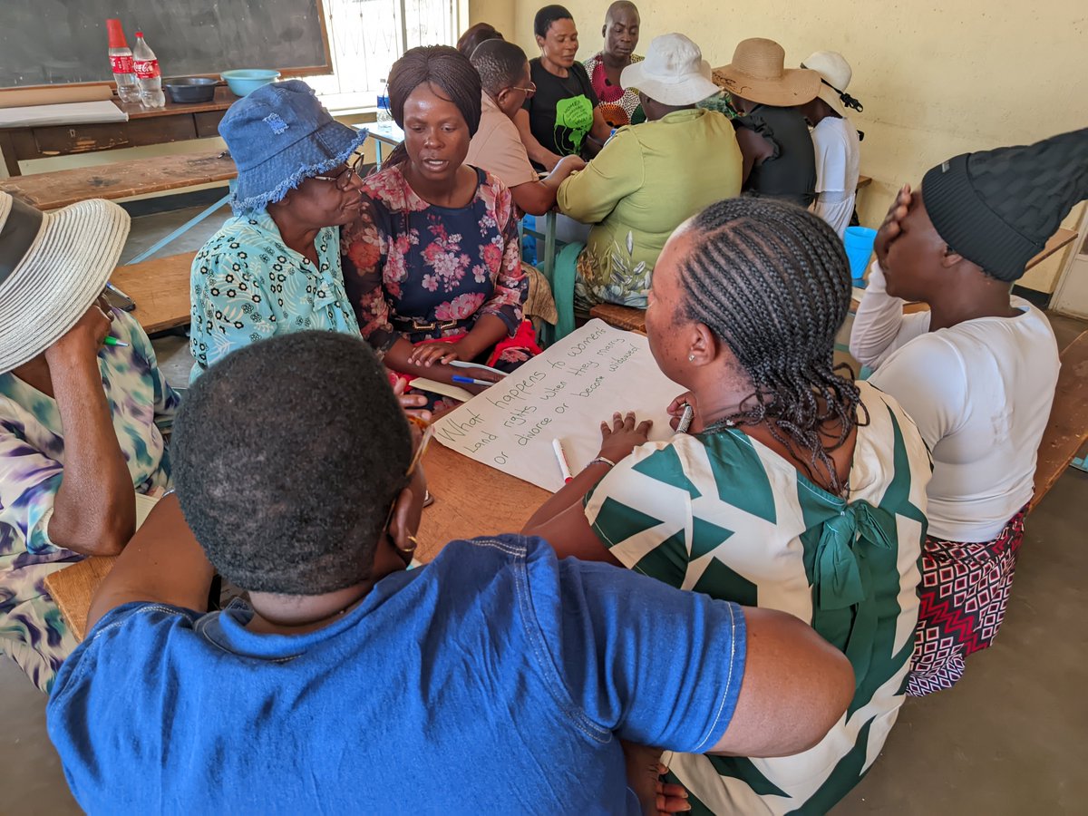 zfu_official's tweet photo. What happens to women's land rights when they marry, divorce or become widowed?
Today at the ZFU Masvingo Provincial Office, women are having honest conversations about how land rights shift with every life change, &amp; what it means for women who farm &amp; feed their families https://t.co/bGzmdqXo45