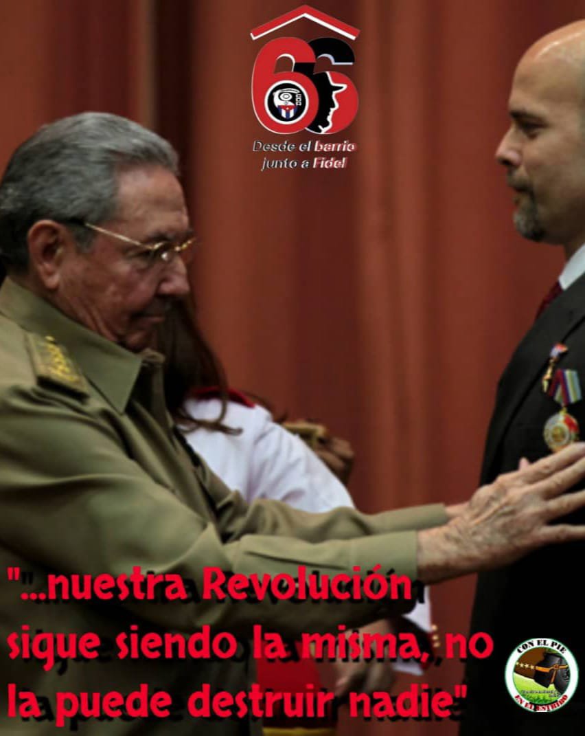 lisaracorona1's tweet photo. En el aniv 66 de los CDR evocamos a #RaúlEsRaúl 👇

(...) " El enemigo existe todavía y no va a cambiar ...es necesario" cambiar los métodos a tono con los tiempos" (...) Los CDR son "el ejército más poderoso que tenemos"

#CDRCuba
#ConElPieEnElEstribo https://t.co/UWuoo7Nr6Q