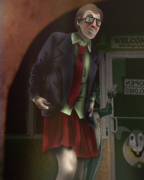 FelixArKranken's tweet photo. So. Me and Norman were drunk last night, and we did a bet.

He won it.

I had to wear a fucking red skirt to work, shit was fucking embarassing, my cheeks were red.

No. You will not be getting more photos. Freaks. https://t.co/jx99ALOvuR