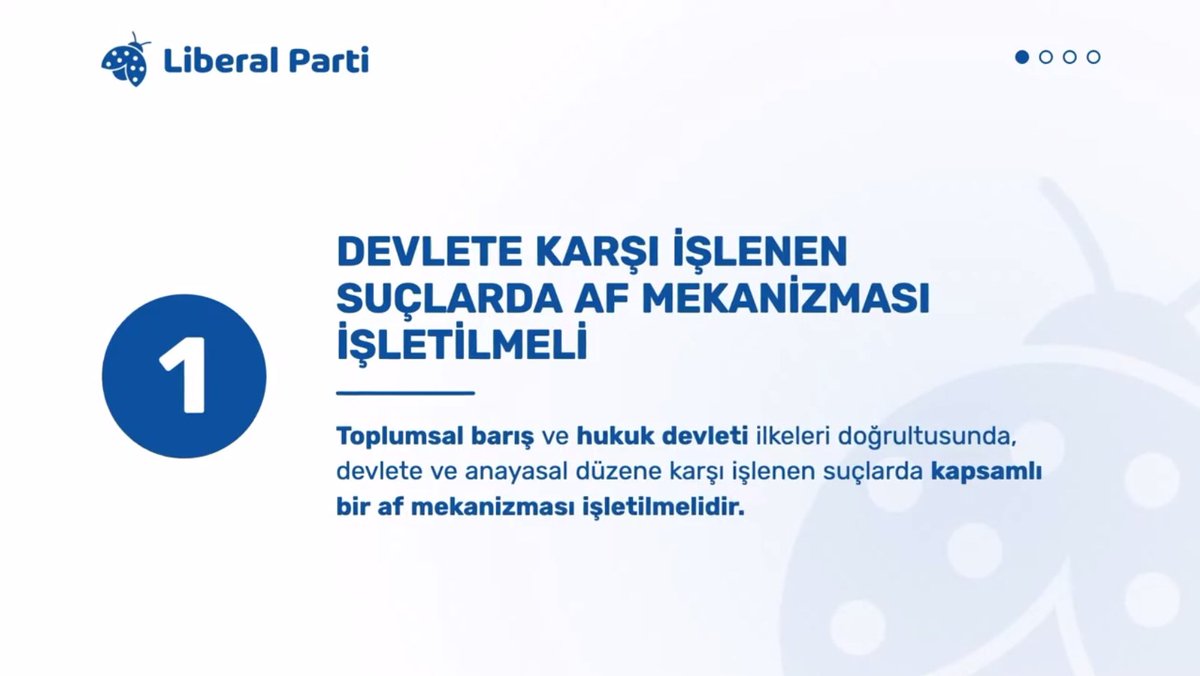 Liberalparti_TR's tweet photo. Liberal Parti olarak tekliflerimiz :
⚖️ Devlete karşı işlenen suçlarda af mekanizması işletilmeli.
🤝 İnfazda eşitliğe dayalı bir düzenleme yapılmalı.
📜 Çerçeve Yasa anayasal denetimden geçirilerek genişletilmeli.
🏛️ Yeniden yargılama ve yargı bağımsızlığı sağlanmalı.

#adalet #çerçeveyasa #hürriyet #khk #KHKlılarAdaletİstiyor