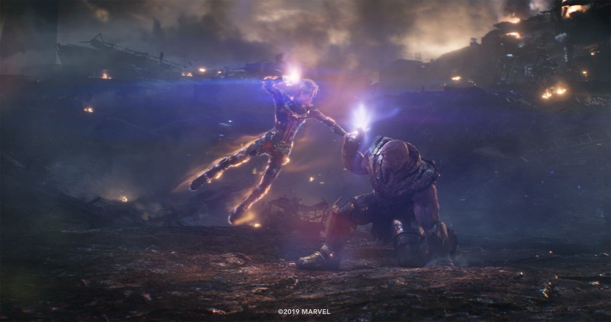 skywalker_thx7's tweet photo. 『アベンジャーズ/エンドゲーム:アンコール』

キャプテンマーベルかワンダならサノスに勝てたんではという指摘をた��に見る

だが1400万605通りもの未来にも、その勝ち筋は一つも存在しなかったので、仮に後一歩まで追い詰めても歴戦の猛者サノスは何とか機転で切り抜け絶対勝てないってことだと思う https://t.co/715XKtvkkV