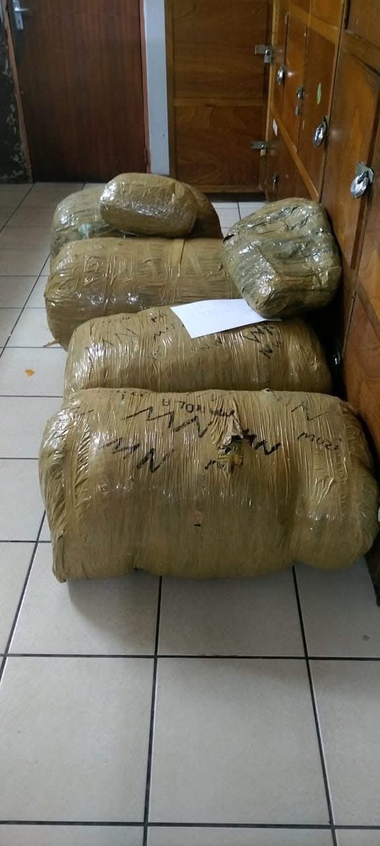 SA_Storie's tweet photo. Two suspects have been arrested in Secunda after police stopped a vehicle following a pursuit on Saturday, 26 September.

A search allegedly uncovered dagga worth about R80,000.

The suspects are expected in the Secunda Magistrate’s Court on dealing charges. https://t.co/ykD56IJ6t1