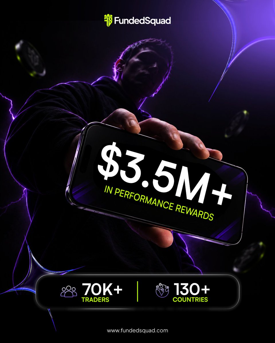 fundedsquad's tweet photo. 🔥 $3.5M+ PAID OUT. 70,000+ TRADERS. 130+ COUNTRIES. 🌎

The Squad keeps growing. The payouts keep coming. 💚

💰 $3.5M+ in rewards paid
👥 70,000+ traders
🌎 130+ countries

From one milestone to the next, the numbers keep getting bigger. 🚀

70K traders. $3.5M+ paid out. 130+ countries 💚

The Squad is growing. The milestones are getting bigger.