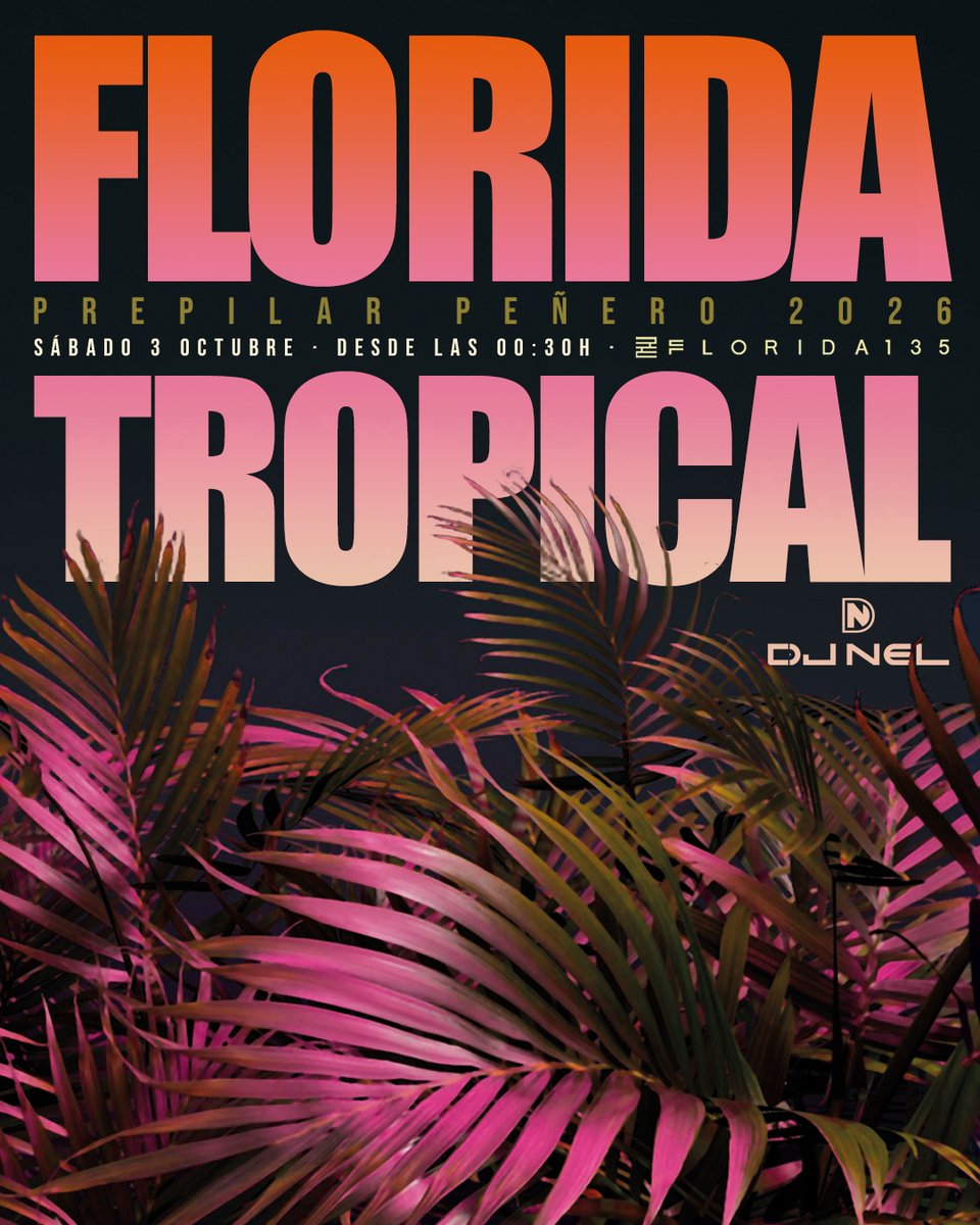 FiestasDelPilar's tweet photo. Este sábado (sí, sí, este sábado ya 🤪😱) tenemos sesión de #FloridaTropical #PrePilar con #DjNel 🧡🤍
A partir de las 00:30H | + 1 8 | Acceso gratuito
#PeñaFragatina #fiestasdelpilarfraga2026 #PrePilarFraga2026 https://t.co/nl14KVND42