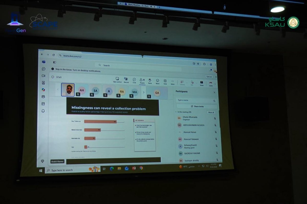 Scape_Society's tweet photo. Thank you, Dr. Khalid Alamer, for a valuable lecture at #SCAPE NextGen Research Sessions on ethical and practical approaches to data collection, from choosing the right tools to ensuring consent, privacy, reliability and validity
#NextGen
#Awareness_Community_Service_Track https://t.co/hQMwxRb2d2