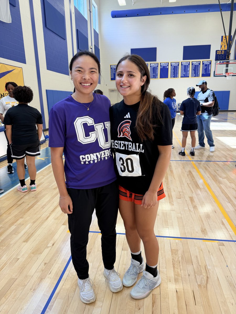 ava_ibanez11's tweet photo. Great day at the Johnson &amp; Wales Prospect ID Showcase! Thanks to all the coaches who came out, and special thanks to @CoachKimLusk (Belmont Abbey), Coach Laura Ortega (NGU), and  @CoachAmiYezman (Converse) for taking the time to talk with me. Excited for what's ahead! https://t.co/lMbOM67Bhu