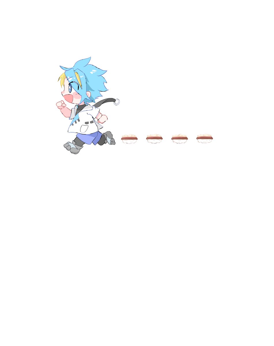 ru_ro__'s tweet photo. あんこくりーむ寿司🩵 https://t.co/7nAoYcWqbT