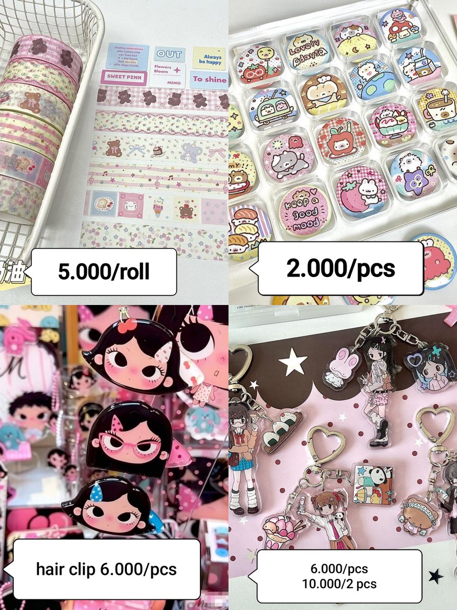 koci_studio's tweet photo. helloo! kamii open PO cute stuff, STICKER ONLYY 1.000 loh! ada nails, keychain, washi tape, plushie dll. Masih banyak katalognyaaa >.< yuu yang mau boleh langsung join GO di line atau dm yaaa <33

https://t.co/icJcvRpFqI https://t.co/ItbMORSJiG