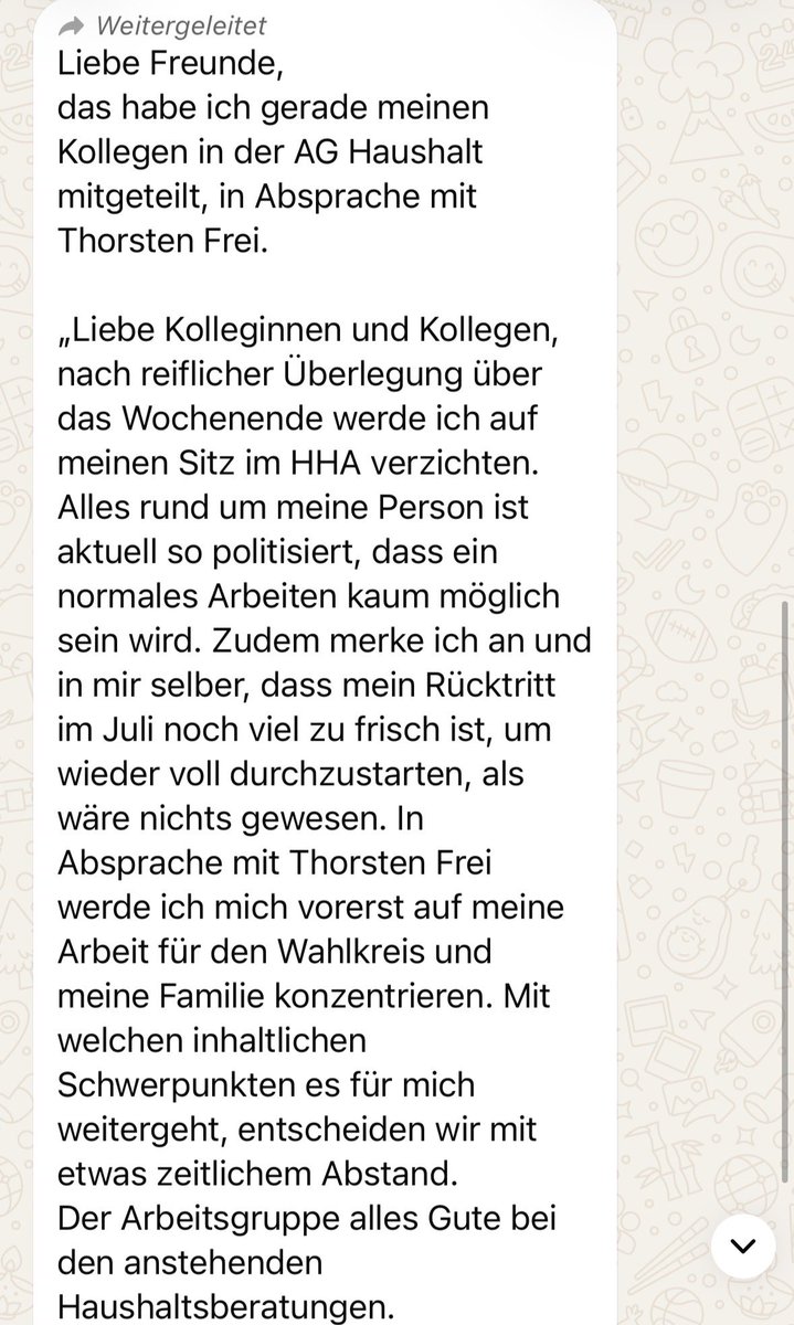 K_Moessbauer's tweet photo. *** Mit dieser Nachricht verabschiedet sich Jens Spahn aus dem Haushaltsausschuss @ThePioneerDe https://t.co/FHIOVjgsQr