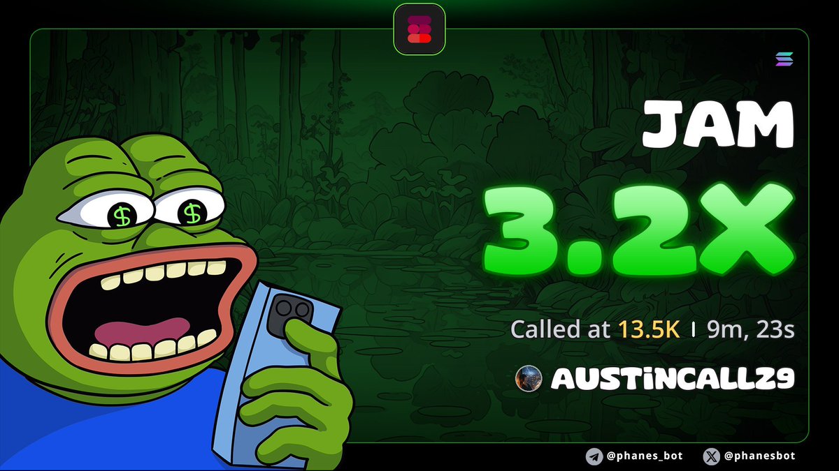 Austincallz03's tweet photo. 3.2x call on $JAM

6b21XfdbnU2Q14bKBUgxmDNvELZT6BLGHyV1md8xpump https://t.co/O7IfvIoR30
