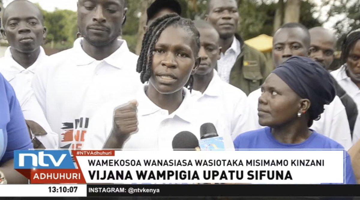 ntvkenya's tweet photo. Vijana waanzisha vuguvugu la ‘Sifuna Main Movement’ kumpigia debe seneta wa Nairobi Edwin Sifuna katika azma yake ya kuwania urais mwaka ujao.

#NTVAdhuhuri @YoshuaMakori https://t.co/4GaP8w3cLE