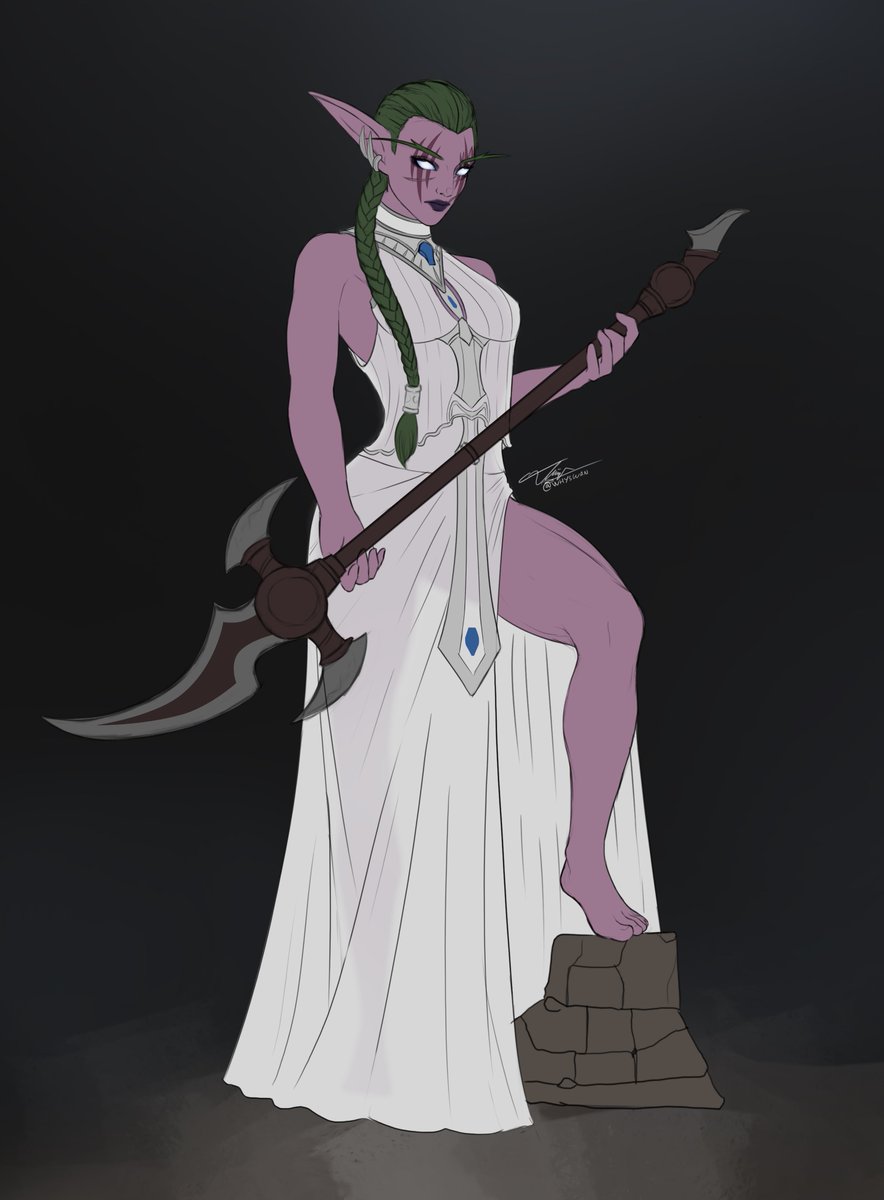 _whyswan's tweet photo. Night Elf Commission WIP

#Worldofwarcaft #nightelf #commissionㅤ https://t.co/uqmtDeBPQq