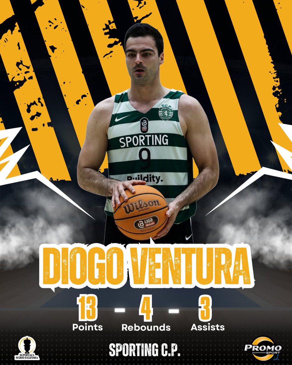 promo_sport_int's tweet photo. Portugal - Supertaça Mario Saldanha 🇵🇹 Diogo Ventura had 13 points, 4 rebounds and 3 assists for Sporting C.P. #PSFam https://t.co/hFRRyDLwnd