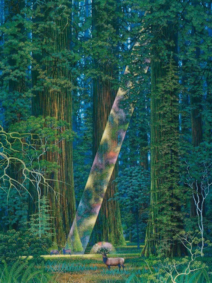 relicmuseum's tweet photo. You may not know his name, but you know his forests. 

Hiroo Isono painted the lush, dreamlike landscapes that defined Secret of Mana, worlds where trees felt ancient, light filtered through leaves like magic, and nature itself was the main character.

Hiroo Isono (1945–2013) https://t.co/aIAeMU8whl