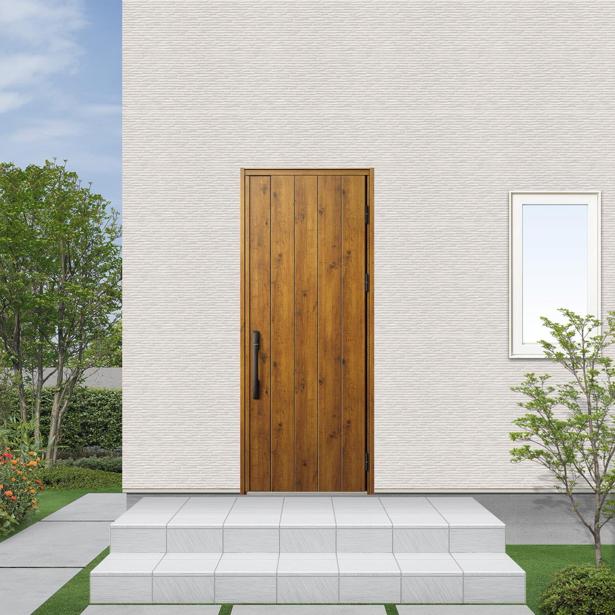 shinsoweb's tweet photo. 二世帯住宅の玄関ドア、別にするなら?
🚪 色やデザインを揃える
統一感が出てスタイリッシュに✨
(画像は色だけ揃えてみました😉)
🚪 色やデザインを変える
親世帯・子世帯それぞれの好みを反映!配達員や来客も迷わない♩
🚪 位置をずらす
プライバシーとデザイン性を両立。
#玄関ドア #二世帯 https://t.co/VlRzv8kw8M