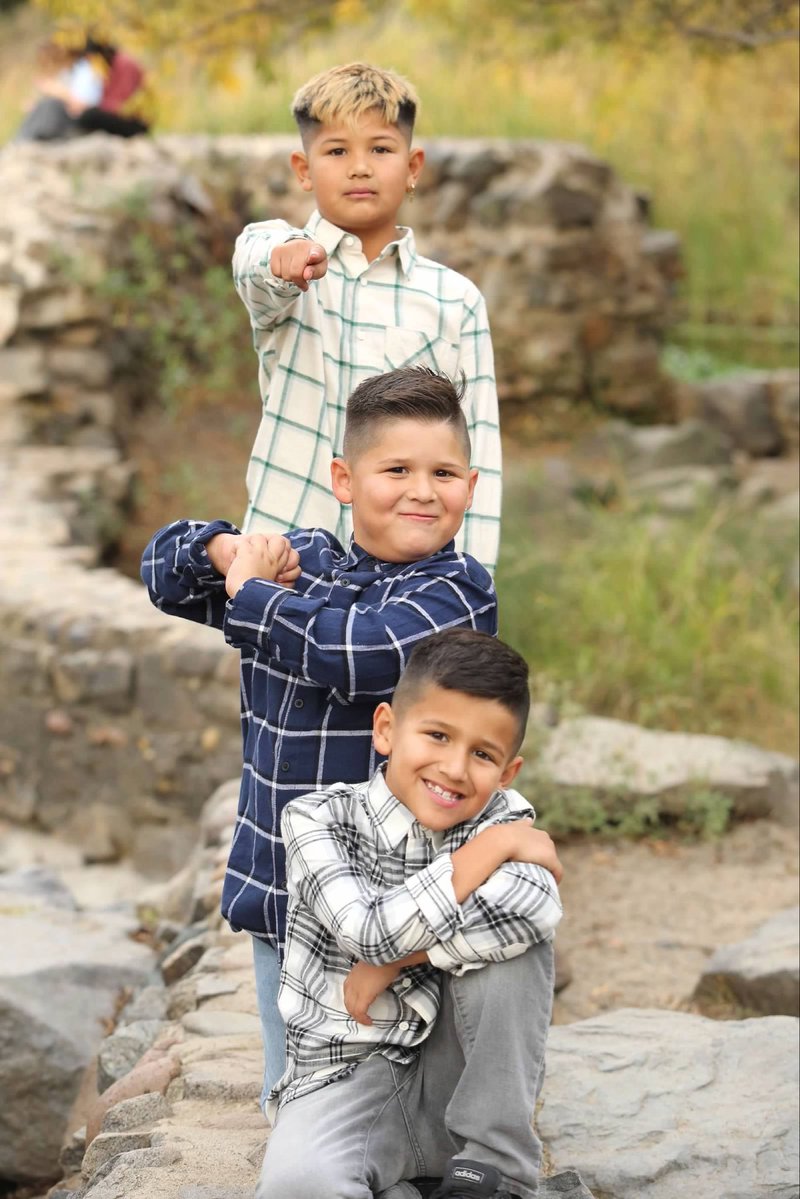 StorySpirit4U's tweet photo. Already missing my grandsons. I had a full week to enjoy them.  The bottom two are twins. https://t.co/rn9DSFNhZk
