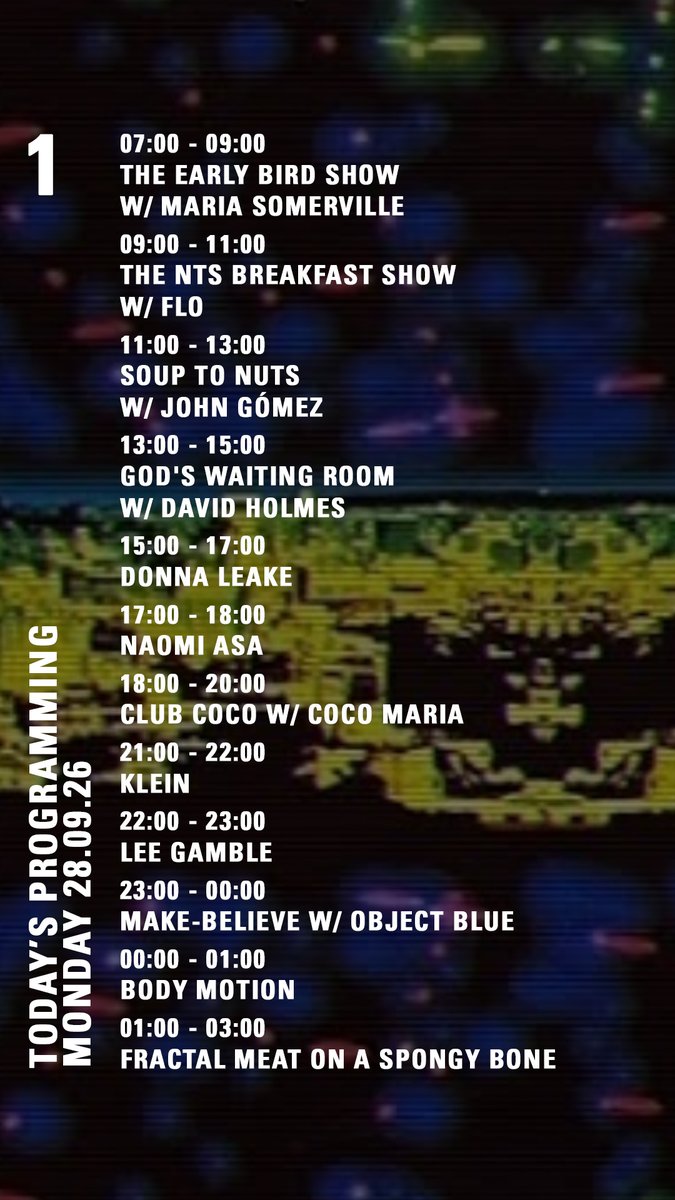 NTSlive's tweet photo. today on https://t.co/5zh1C01W4s
@flollid @JohnMGomez @objectblue_ @HelloBodyMotion https://t.co/wh0GFe91ys