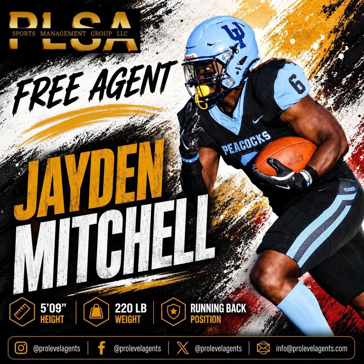 ProLevelAgents's tweet photo. ‼️FREE AGENT - READY TO SIGN FOR 2027‼️

🎥 Film &amp; Info:
https://t.co/iiPL3GHJnM

#ArenaFootball #Football #IndoorFootball #NFL #CFL #UFL #LFA #GFL #FreeAgent https://t.co/jQ0R4ccI7j