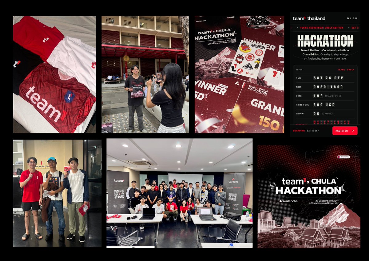 Acrepedia's tweet photo. Our first @Team1TH  hackathon faced the ultimate test this month

After a month of heavy prep 
> building custom website
> reach out to @Tokenomist_ai 
> making merch
> pushing promos

a sudden flood hit right before the event, wiping out more than half of our sign-ups.

We couldn't control the weather, but we could witness true dedication

Over 30 people still showed up in person , 10 projects been build. Seeing that kind of passion and eagerness to learn amidst a crisis made this a massive success. Massive shoutout to everyone who braved the elements to build with us