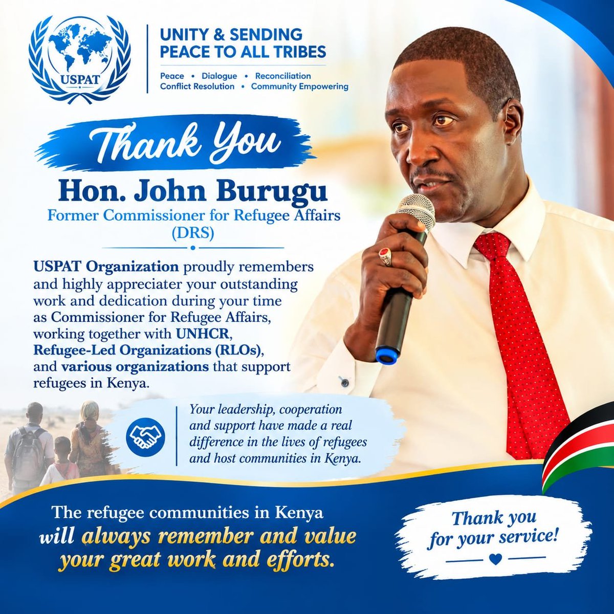 Uspat6666's tweet photo. Your work will always be remembered and appreciated. Your dedication and contribution will never be forgotten.
@ForeignOfficeKE @drckenya @RCKKenya @UnKenya @UNHCR_Kenya @UNEP_Africa https://t.co/5nV4up5Num