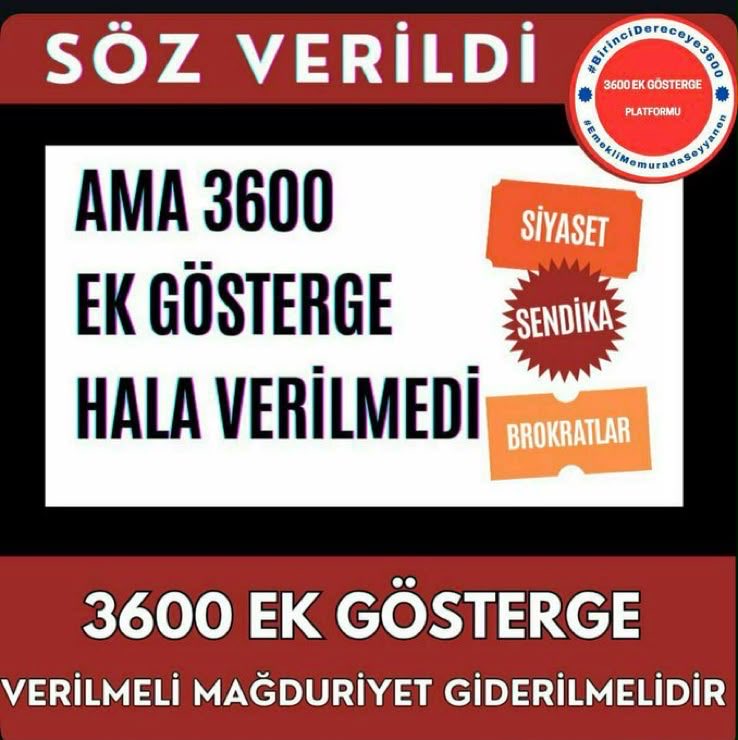 orhan44228321's tweet photo. @_cevdetyilmaz HAKLARIMIZI VERMEDİĞİNİZDEN GEÇİNEMİYORUZ.                    geçinemiyor #BirinciDereceye3600 ek gösterge ile #EmekliMemuradaSeyyanen  verilen sözleri 4 yıldır hatırlatıyoruz .Artık bittik.Torba yasaya eklenmesini istiyoruz. @isikhanvedat @MKalayci42 @Akparti @MHP_Bilgi https://t.co/vdeJG4YEr0