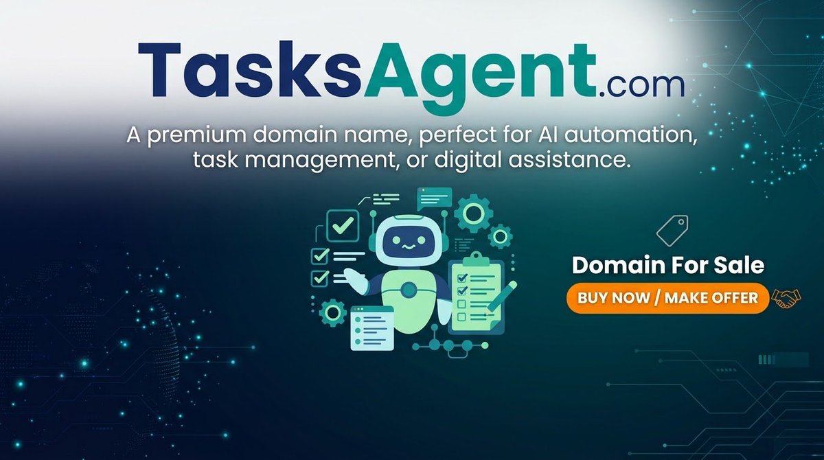 ShijiFuad's tweet photo. https://t.co/pdXmFzPjef is now available!

​The ultimate premium domain for AI agents, task automation, and productivity SaaS platforms.

#domains #Domainforsale #Agent #Ai 
#tasks https://t.co/NPSpyUpAR7