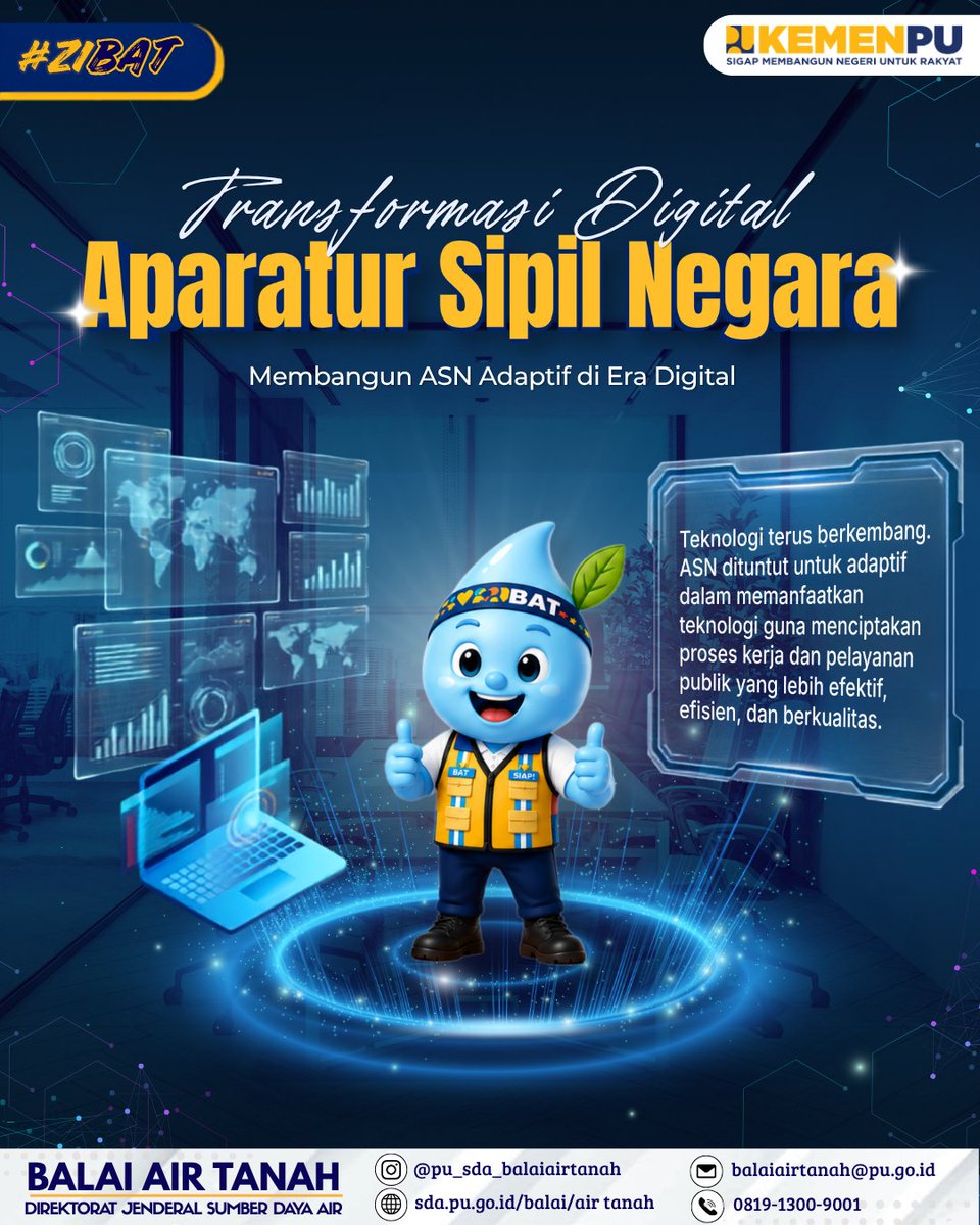 pu_sda_bat's tweet photo. Transformasi Digital ASN

🔗Selengkapnya di sini⬇️
https://t.co/Bz05h2OUD8

#BalaiAirTanah
#TransformasiDigital
#MengelolaAirUntukNegeri
#SigapMembangunNegeriUntukRakyat
#PU608 https://t.co/6hgmFLyBkw