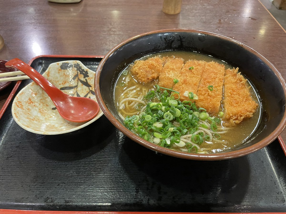 kenvoken's tweet photo. トンカツ➕カレー➕お蕎麦の組み合わせであるカツカレー蕎麦はメゾラゴンとかマヒアロスとかの合体魔法より絶対強いと思う。 https://t.co/II96jn5xn8