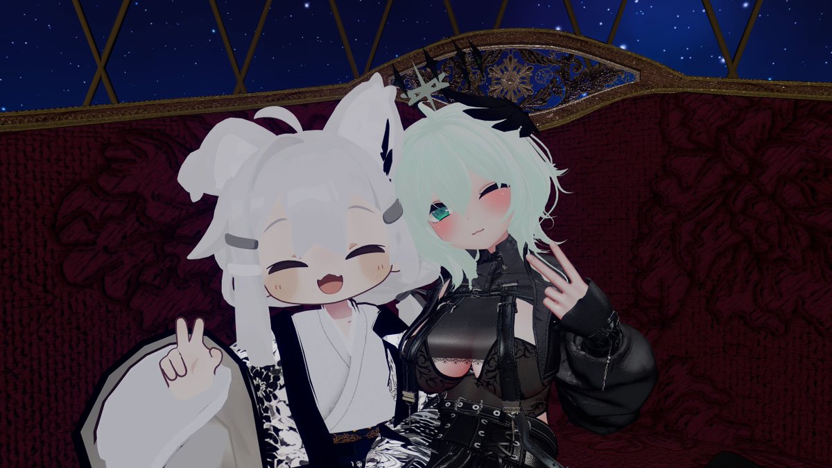 starcat1230's tweet photo. #FF_VRC
9月27日に「Fallen Fate」へ行ってきました。今回は料理を全部注文して、自分で食べるのではなくキャストさんたちに食べてもらいました。お話しするより��食べてもらっている時間のほうが長かった気がしますが、楽しかったです。 https://t.co/PqEA7KmzLO