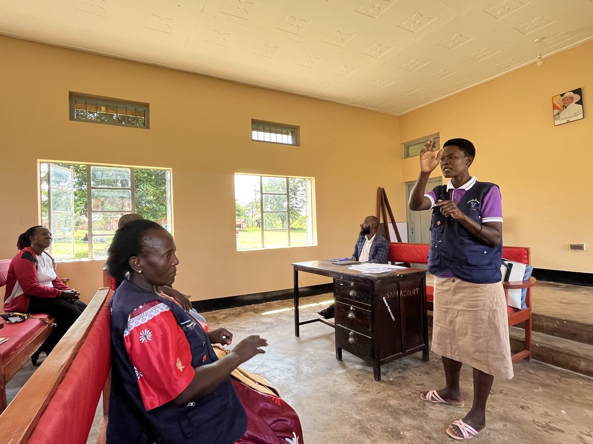 UHSNET's tweet photo. Review meeting with Kayunga community paralegals, where they shared updates on the activities they have been conducting, cases handled during community dialogues, and the impact of their work within the community. The paralegals also discussed their sustainability plan. https://t.co/lRxzE9rQsl