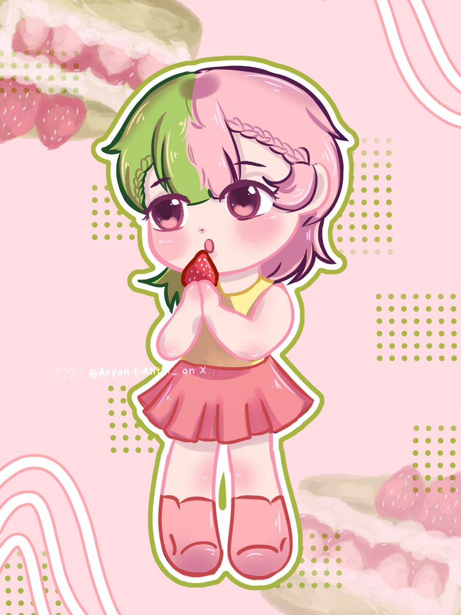 rya4nNn96's tweet photo. Chibi commission sample, oc by @.ourl0vetale thanks sudah meminjamkan anaknya🩷
#ArtistOnX #digitalart https://t.co/oCKjawBg4E
