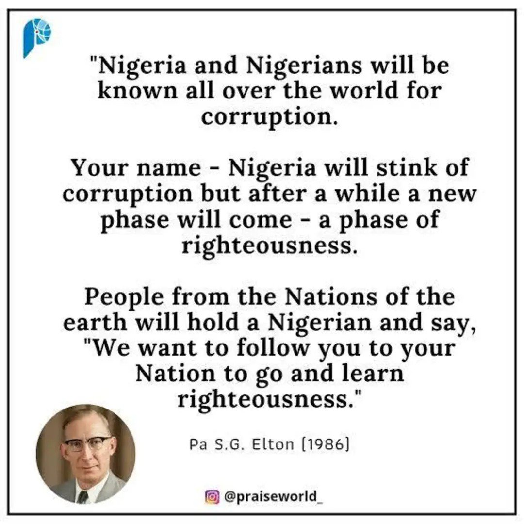 ItepuStefan's tweet photo. This is Pa. Elton's prophecy about the nation, Apostle Arome echoed and spoke about this prophecy within the context of his speaking, but fellow believers joined an unbeliever because of 22 secs video to mock a servant of God.

May the LORD deliver us from foolishness. https://t.co/5sr4rSzFL7