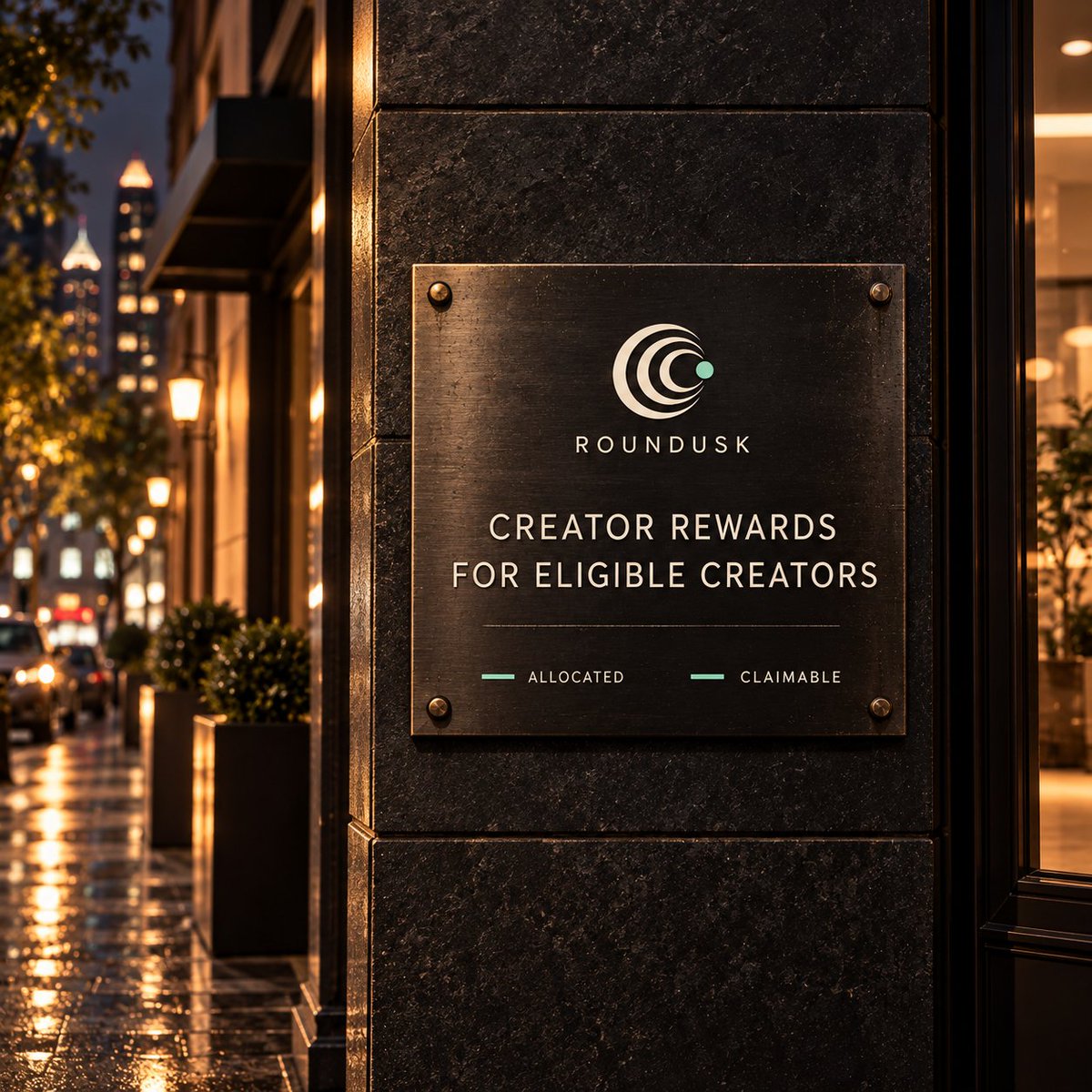 roundusk's tweet photo. Who receives creator rewards on ROUNDUSK?

They are intended for the eligible creator who launched the token. Buying or holding that token does not give someone a claim to the creator’s share of trading fee rewards or vault profit

That distinction should be clear on every token page: who the eligible creator is, which rewards have been allocated, and which amounts are ready to claim