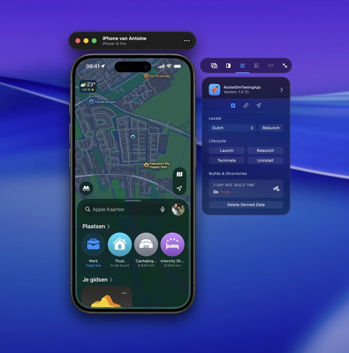 twannl's tweet photo. Re-running the same app on a real iPhone shouldn't pull you back into Xcode.

I built RocketSim's Recent Builds to expose the actions you actually need on device: relaunch, terminate, uninstall, or launch with a supported locale.

No irrelevant Simulator-only actions. https://t.co/Mmo4NcNKDu