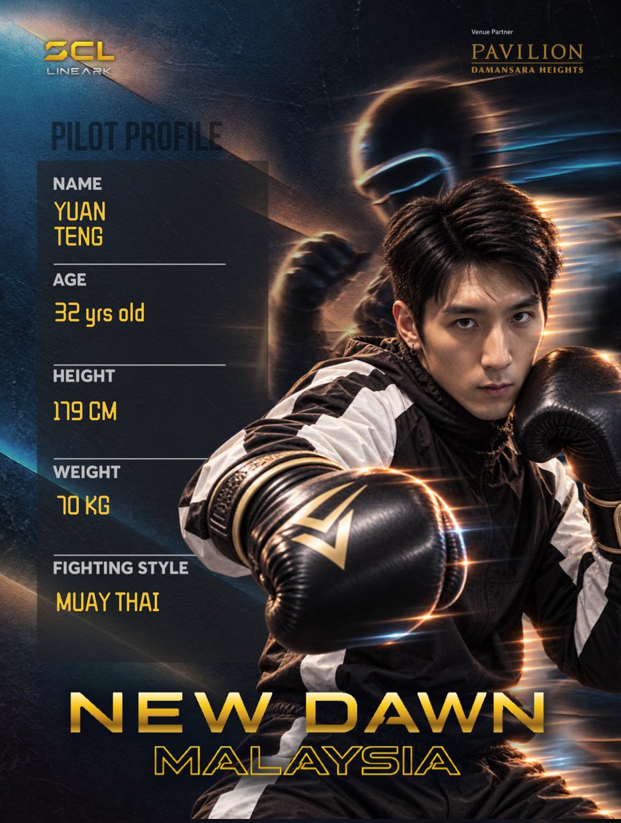 shadowcleague's tweet photo. An actor and an Apprentice walk into the arena.
Only one walks out a winner. ⚡

YUAN TENG vs EUGENE CHUNG kicks off New Dawn MY, with both pilots going head-to-head through their Shadows, live at Pavilion Arena on 3 October.

The first fight starts here.

Swipe to meet the pilots.

Chatri Sityodtong taught him how to win.
Now he has to prove it with his Shadow. 🤖 

Eugene Chung was forged on The Apprentice: ONE Championship Edition under Chatri's direct mentorship.

On 3 October, the boardroom is gone. The arena takes over.

And his Shadow becomes the proof. ⚡

He's played fighters on screen. This time, the hits are real. 🎬

Yuan Teng broke through with a raw, fearless lead role in The Paradise.

On 3 October, there's no script. No second take. No cut.

Just him and his Shadow that moves when he does.

Lights up. Fight on. 🥊
🎟 Free admission via the link in bio.