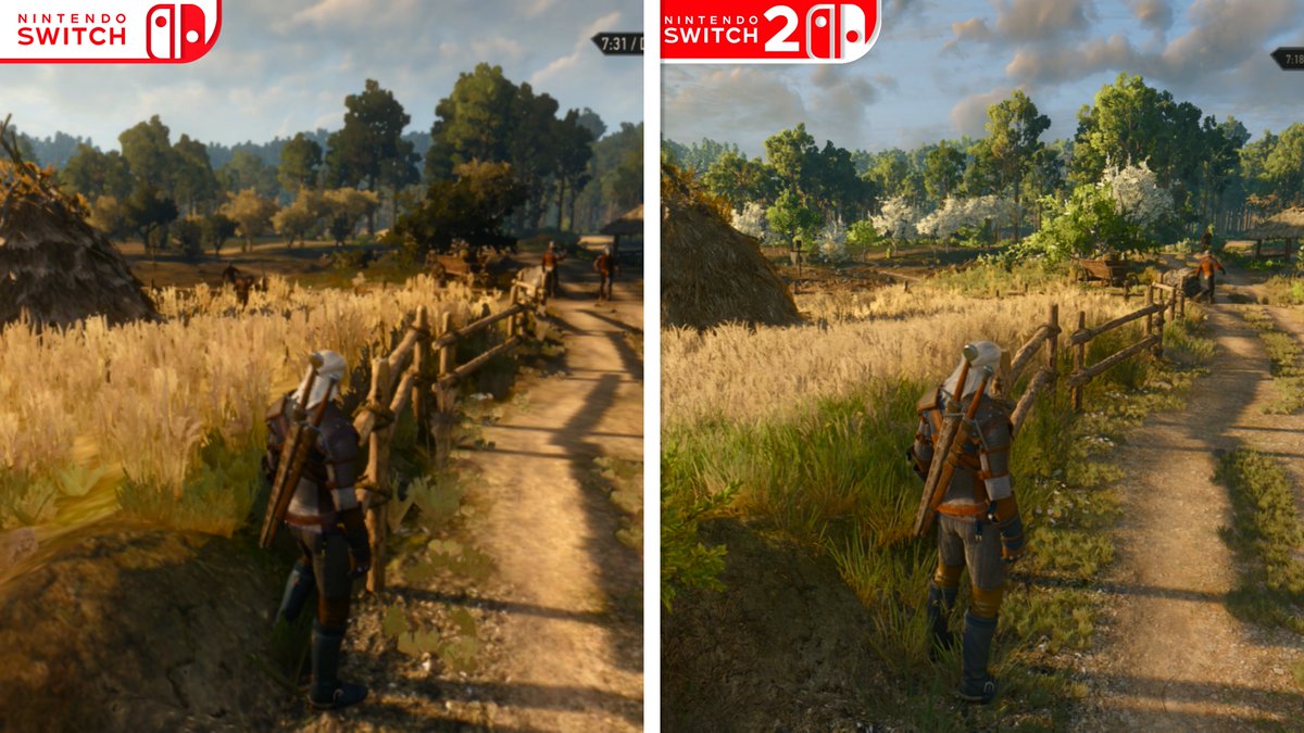 analistadebits's tweet photo. Estoy preparando una comparativa en profundidad de The Witcher III Remastered que llegará hoy, pero tenía que empezar con Switch 2. Es, sencillamente, la mejor actualización gratuita que he visto nunca.

Video: https://t.co/8OoSKivSHI https://t.co/fMQfypOdy3
