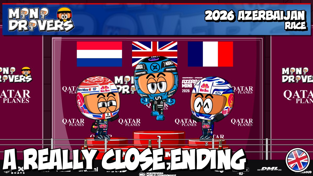OfficialMinis's tweet photo. MiniDrivers - #F1 - #AzerbaijanGP - NEW VIDEO ONLINE!!

#Russell #Verstappen #Hadjar

https://t.co/IFD1Mx3V34 https://t.co/N88v9r9uW5
