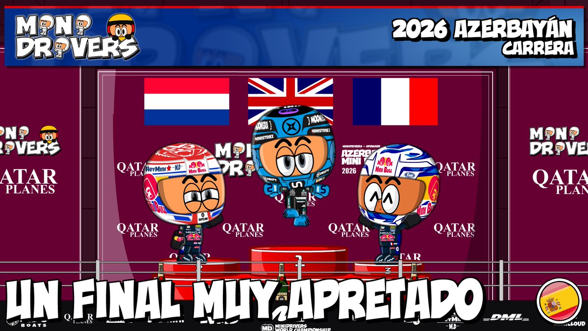 OfficialMinis's tweet photo. MiniDrivers - #F1 - #AzerbaijanGP - NEW VIDEO ONLINE!!

#Russell #Verstappen #Hadjar

https://t.co/IFD1Mx3V34 https://t.co/N88v9r9uW5