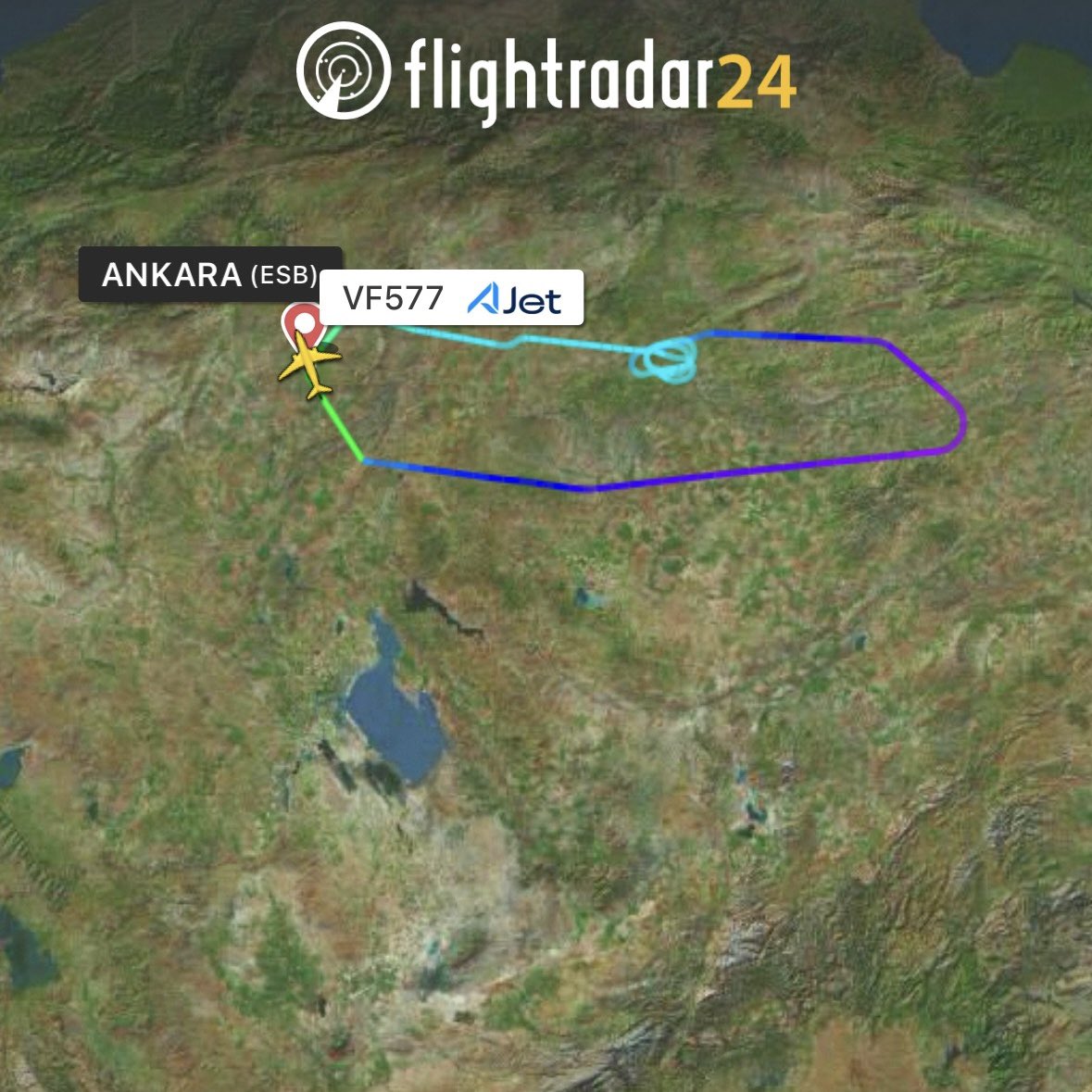 HavaSosyalMedya's tweet photo. AJet’in #VF577 Ankara - Bakü seferini gerçekleştirmekte olan TC-OHZ tescilli Boeing 737 MAX 8tipi uçak, henüz bilinmeyen bir nedenle Ankara Esenboğa Havalimanı’na geri döndü.
Detaylar geldikçe aktarmaya devam edeceğiz. https://t.co/LZlhssOqt7