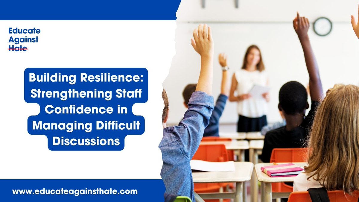 EducateAgainst's tweet photo. Looking for support in having difficult conversations in the classroom?

Building Resilience to Extremism provides training workshops, e-learning and activities to help build staff confidence.

https://t.co/5JwWqjZfhH https://t.co/D9D6LicfLD