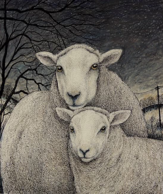 helen_warlow's tweet photo. Seren Bell created these beauties 
One of my favourite artists of farmyard animals indeed 
King Charies 3rd employs her to record his rare breeds 
@helen_warlow https://t.co/KNPSuo9YjA