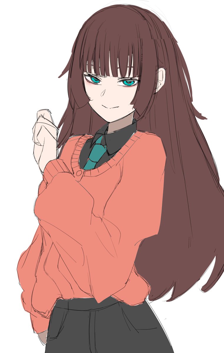 syanimoku's tweet photo. ラフ
オリキャラ案２
＃イラスト https://t.co/wx65N6vE50