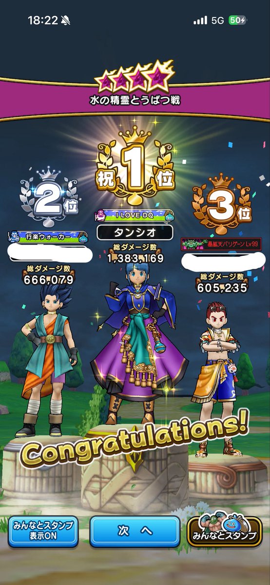 astytomo's tweet photo. わーい😄
初めて１位取れたー https://t.co/Gh7jEJs3sa