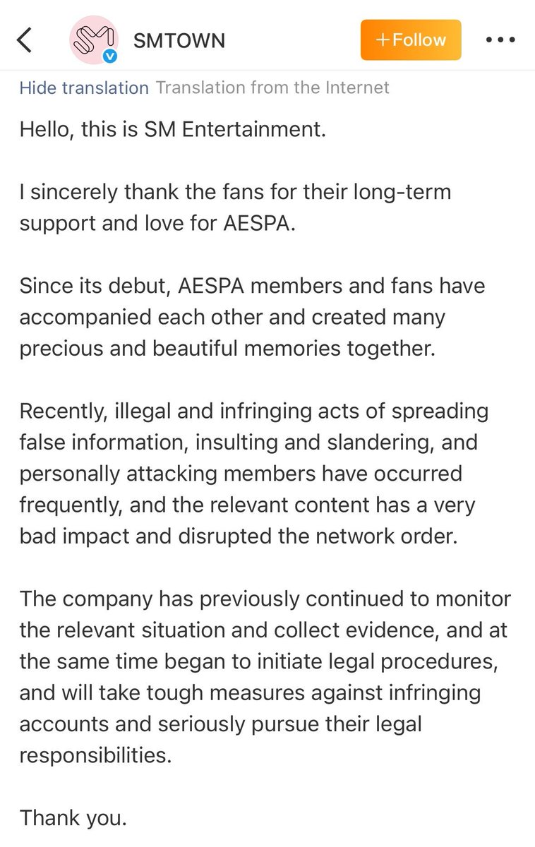 CSNYZ1023's tweet photo. Everytime @SMTOWNGLOBAL drops a statement it's never about ningning even though she's constantly the target of smear campaigns but when she speaks up for herself because haters attacked her family suddenly it's all about the group and still never about her https://t.co/cVWj7HnsHR