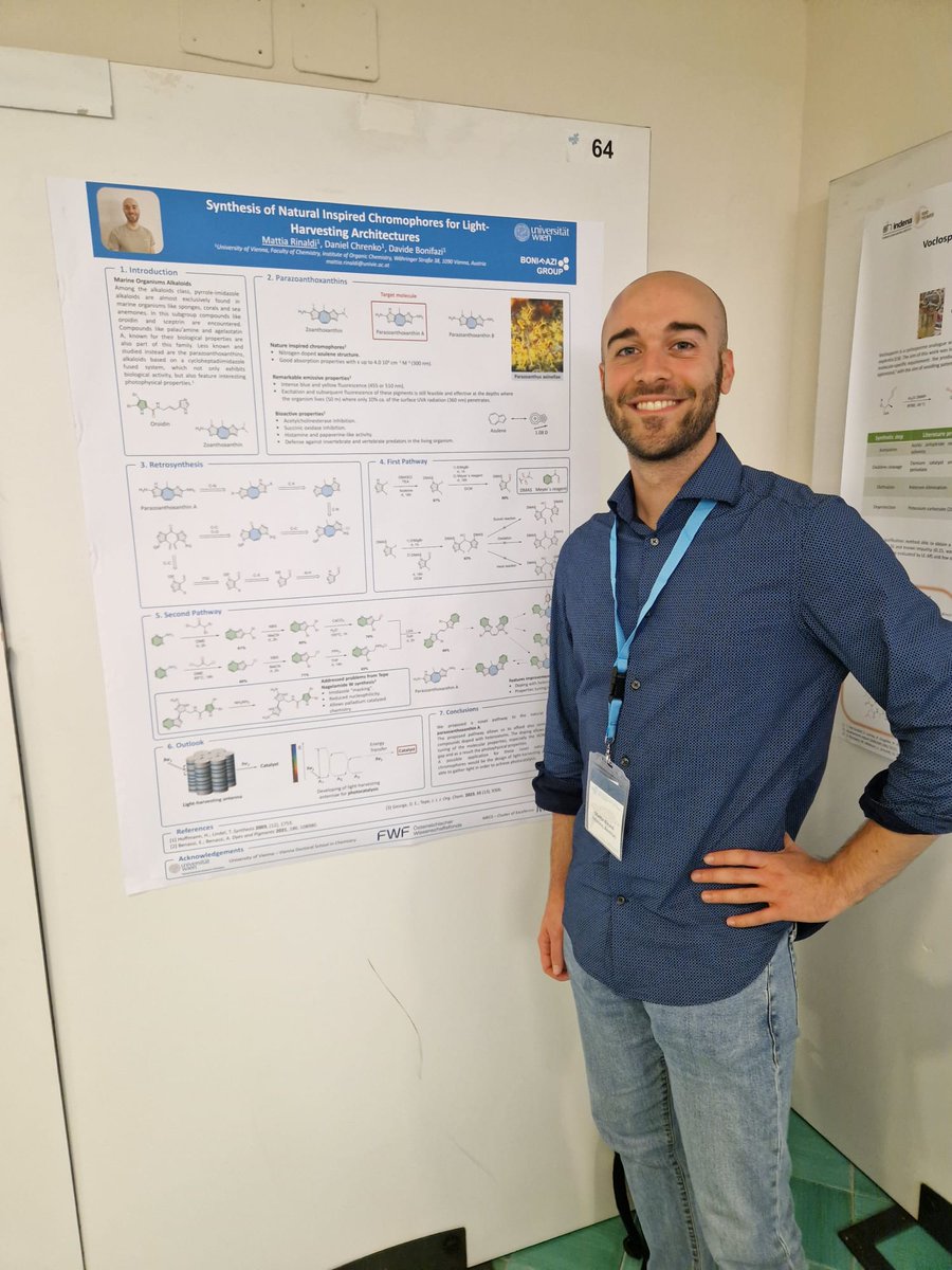 BonifaziGroup's tweet photo. Recently, our researchers @DanielChrenko, Mattia Rinaldi, and Ramo Mehmedovic took part in the IASOC 2026 Conference, focused on “The Future of Organic Synthesis.”

It was a great opportunity to share our research, exchange ideas, and connect with other researchers.🧪🔬 https://t.co/40yAEmUIEo