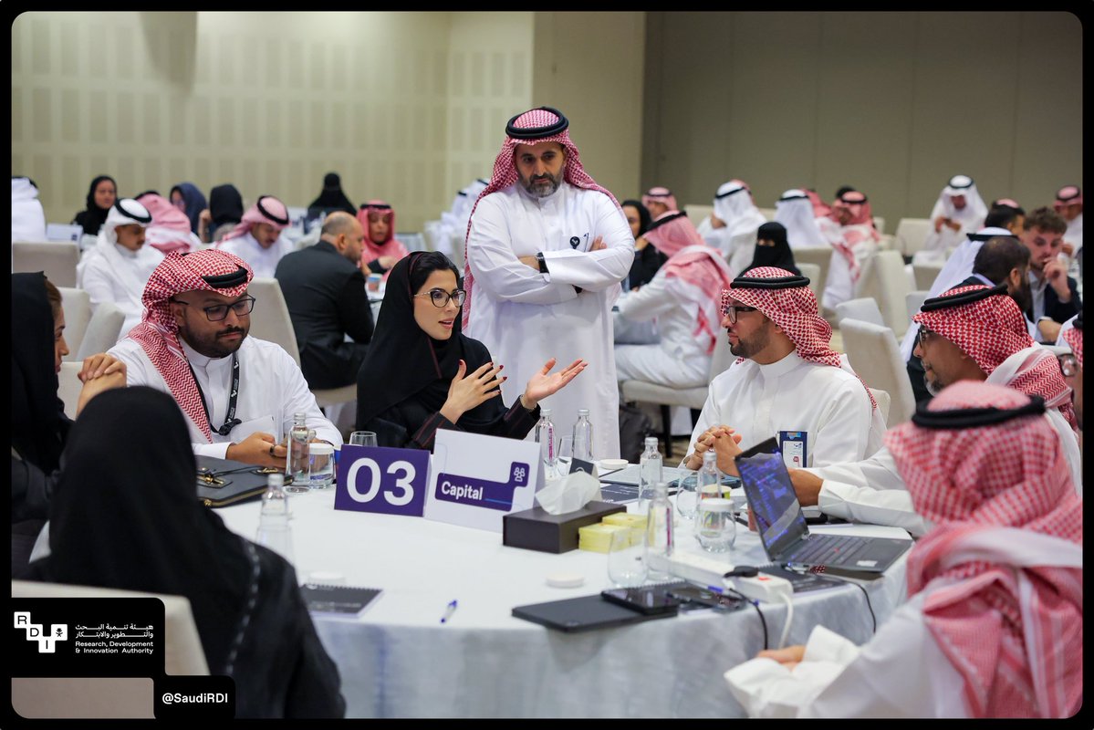 SaudiRDI's tweet photo. مشاركات فاعلة لمستقبل واعد..
ضمن ورش عمل الاستراتيجية الوطنية للبحث والتطوير والابتكار؛ القطاع الخاص يشارك في تعزيز التكامل بين القطاعات وفق منظور شامل يسهم في تحقيق المستهدفات الوطنية للمنظومة البحثية والابتكارية.. https://t.co/WrGcvKWoqG